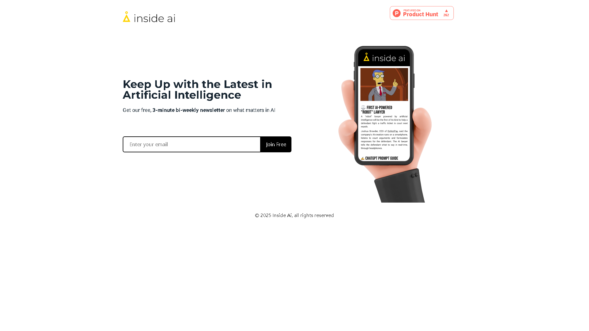 Inside AI Interface Screenshot - Writing & Content Tool