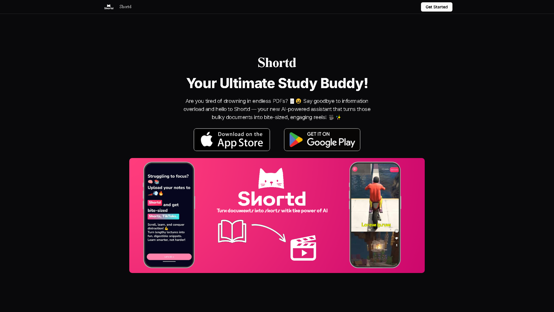 Shortd Interface Screenshot - Video & Animation Tool