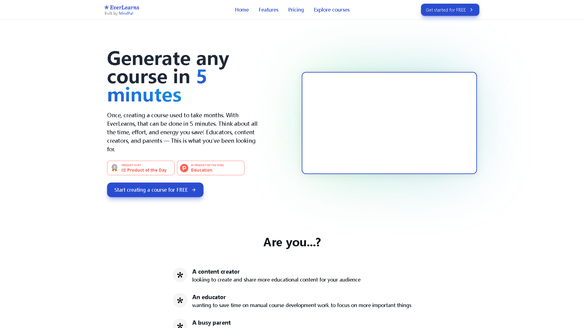EverLearns Interface Screenshot - Writing & Editing Tool