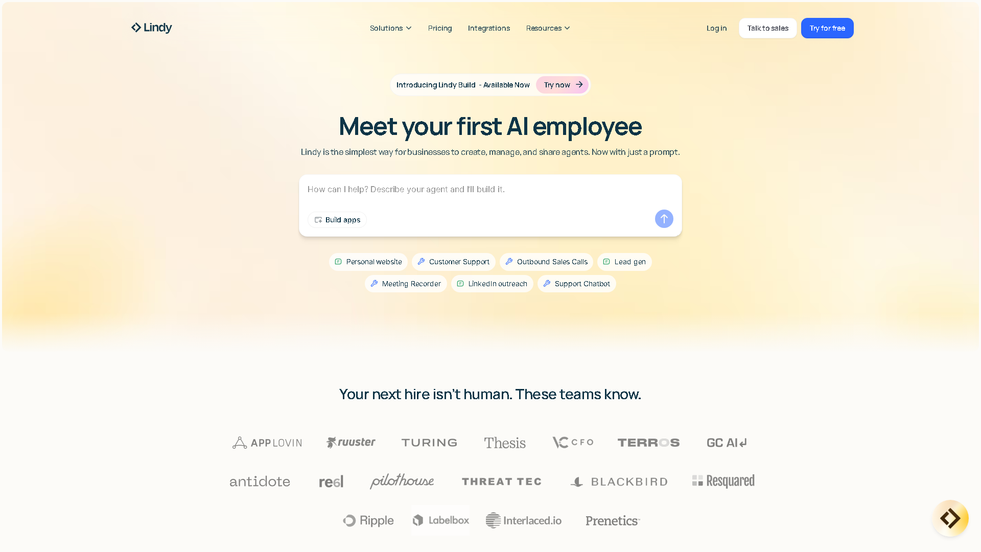 Lindy Interface Screenshot - Development & APIs Tool