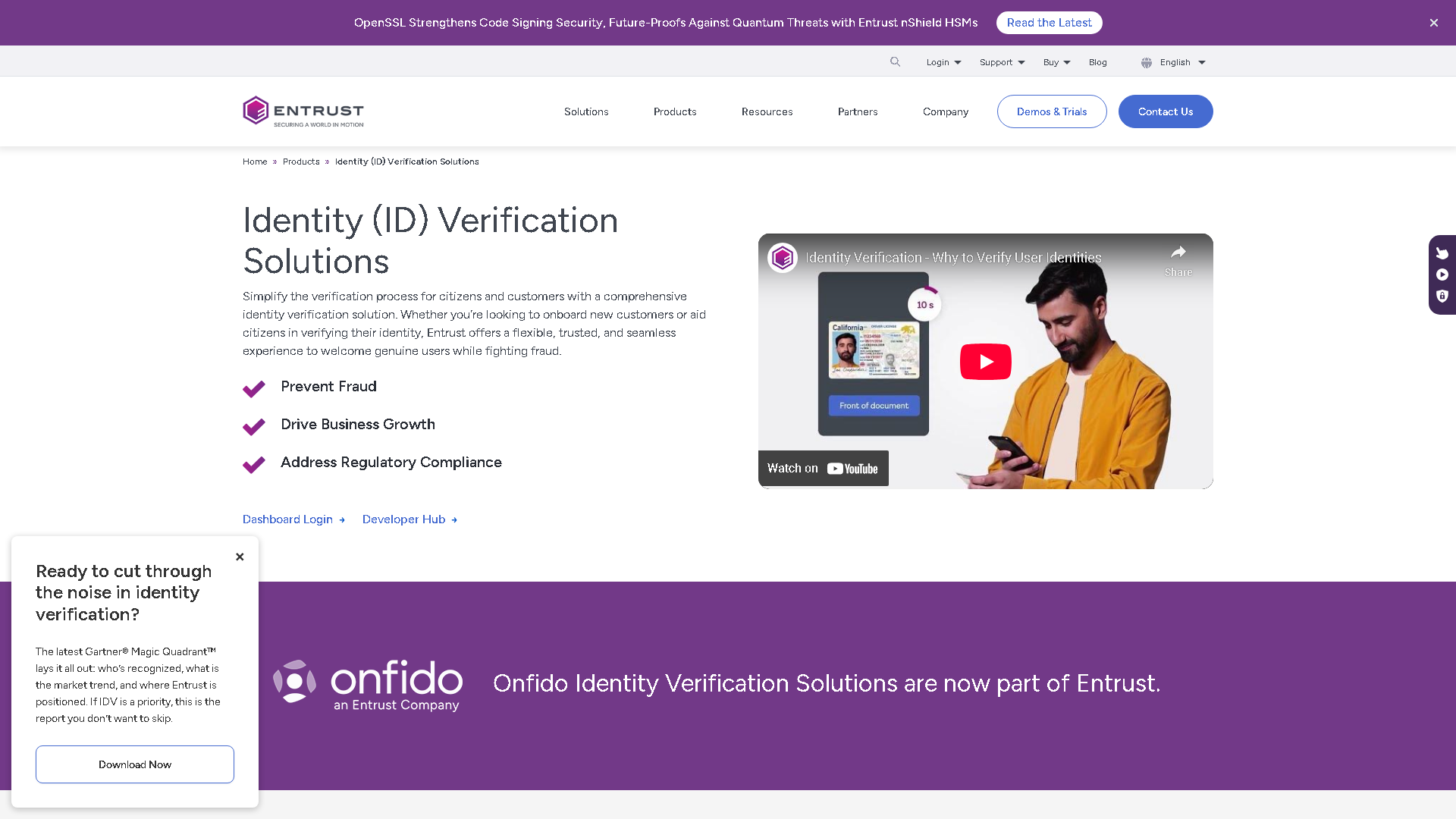 Onfido Interface Screenshot - Image Analysis Tool