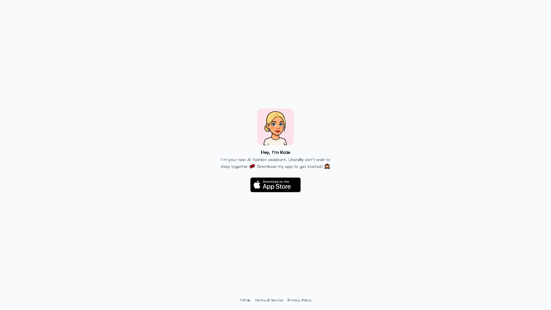 Kate AI Fashion Assistant Interface Screenshot - Art & Creative Design Tool
