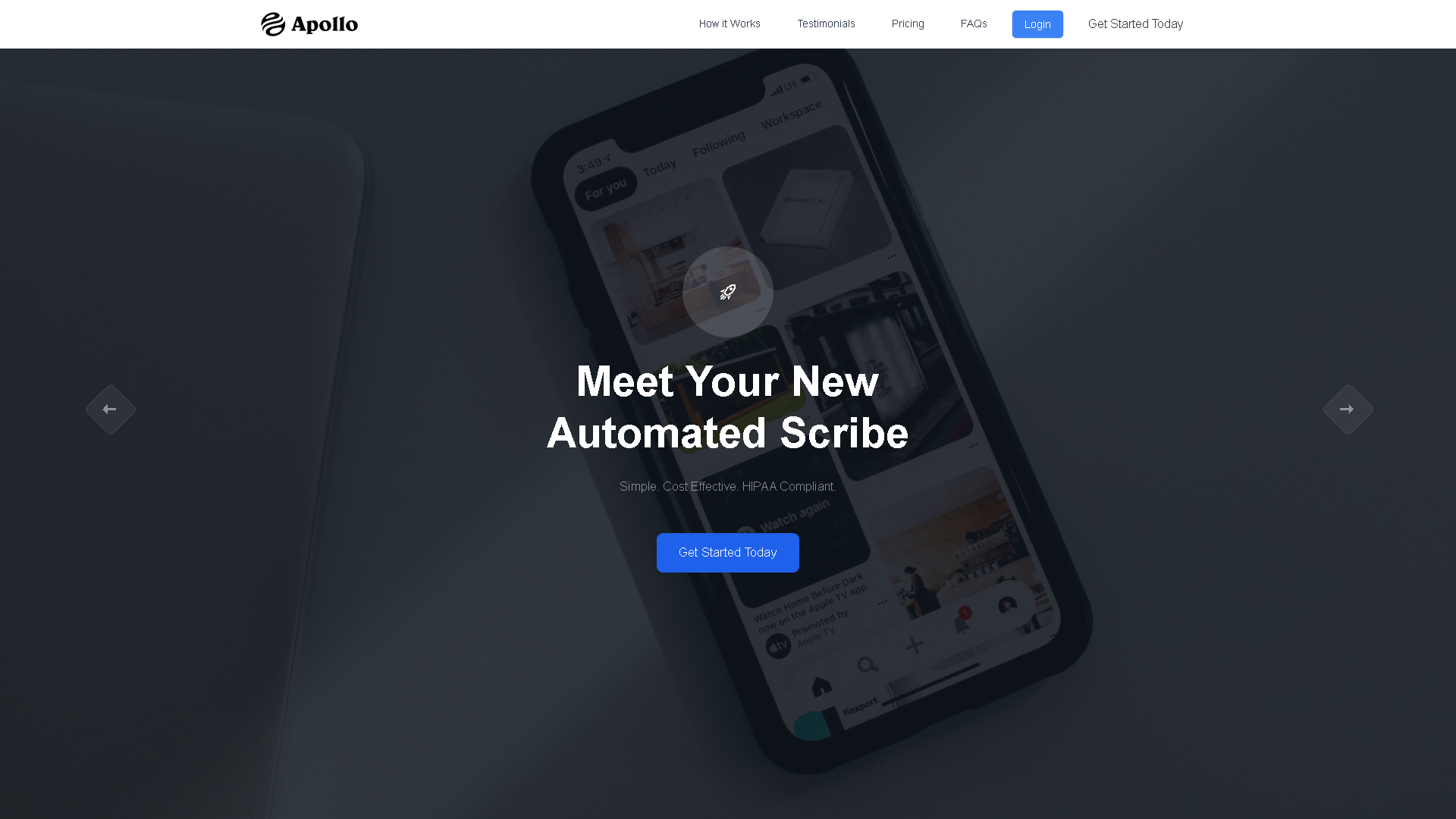 Apollo Health AI Interface Screenshot - Voice Generation & Conversion Tool