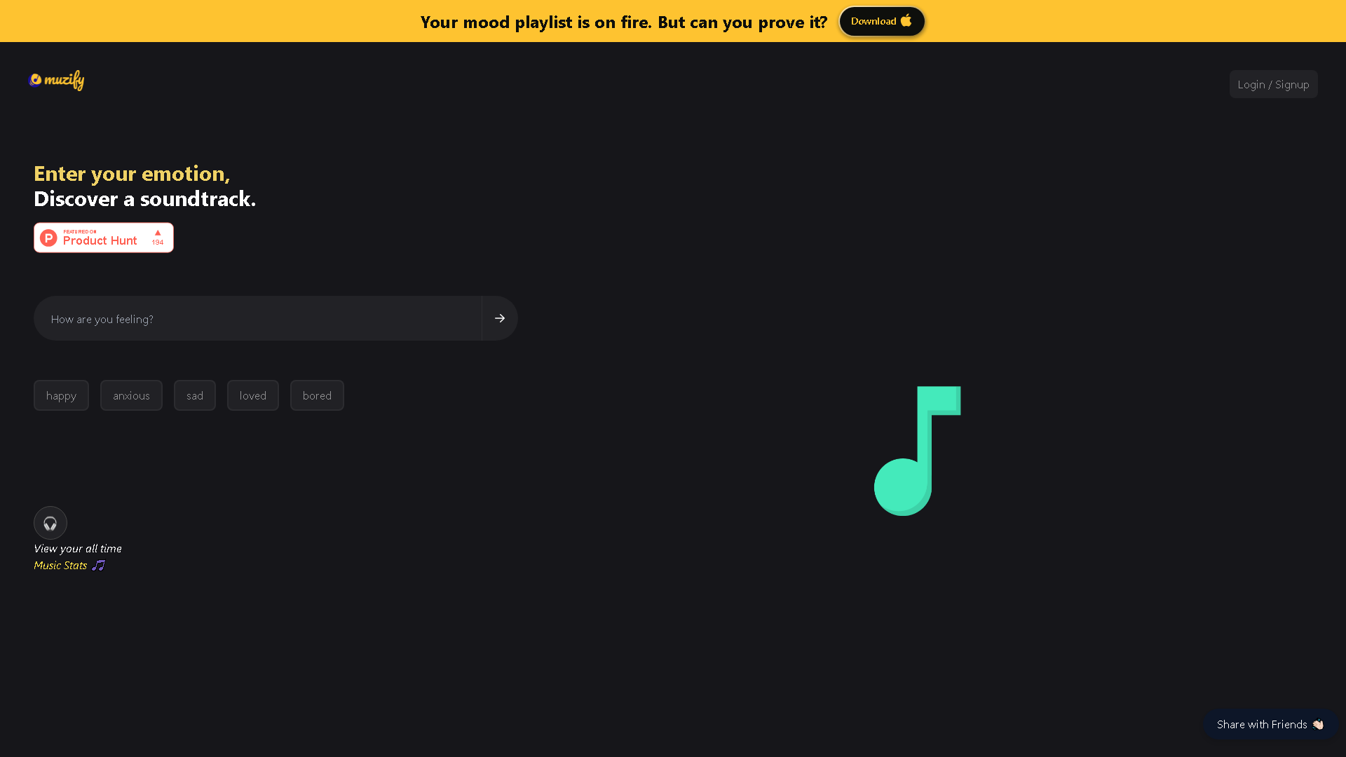 ImFeeling Interface Screenshot - Music & Audio Tool