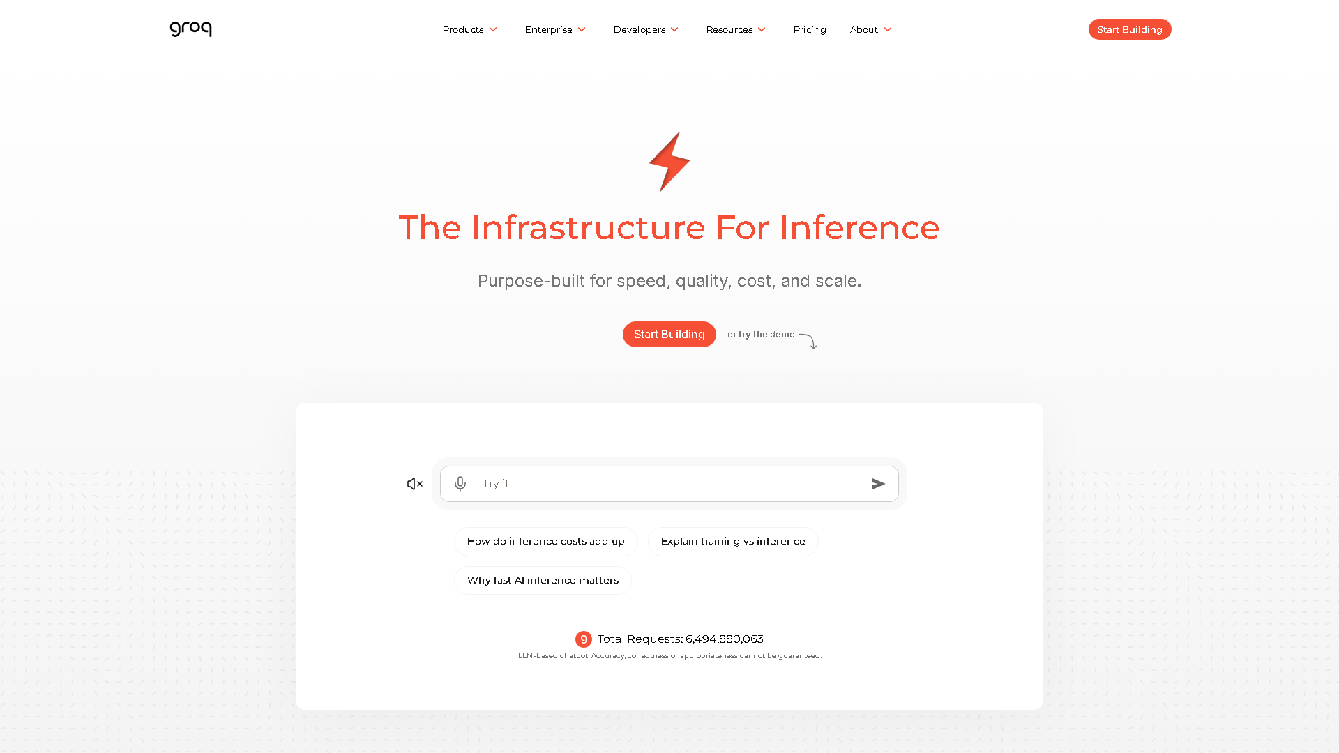 Groq Interface Screenshot - Coding & Development Tool