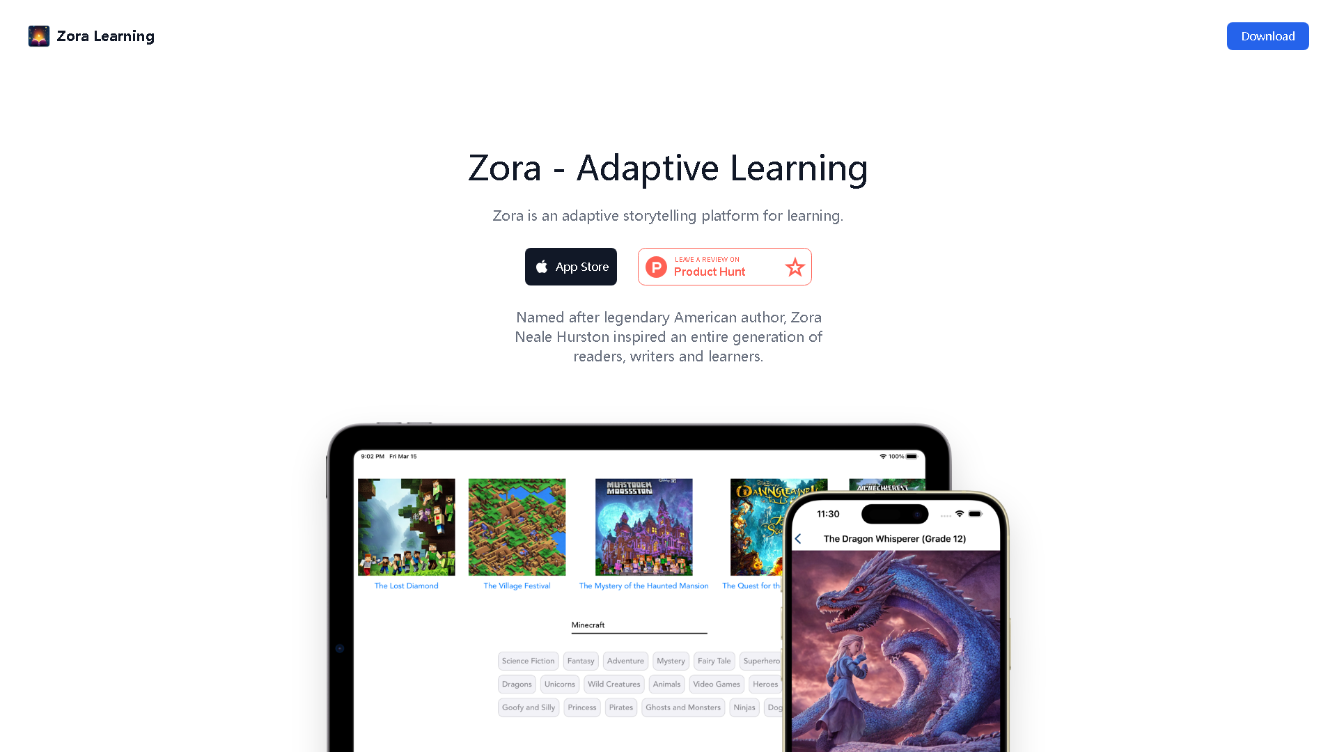Zora Learning Interface Screenshot - Writing & Editing Tool
