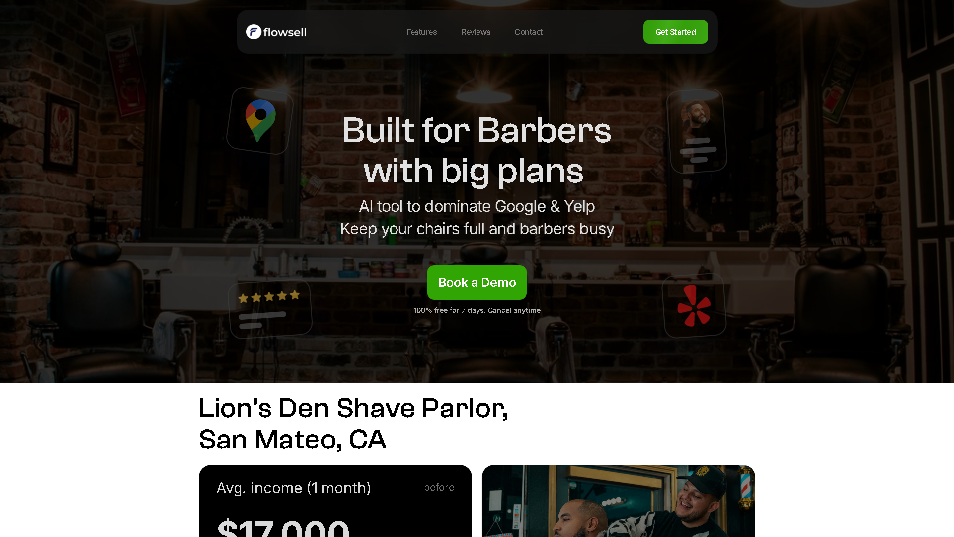 Flowsell.ai Interface Screenshot - Writing & Editing Tool