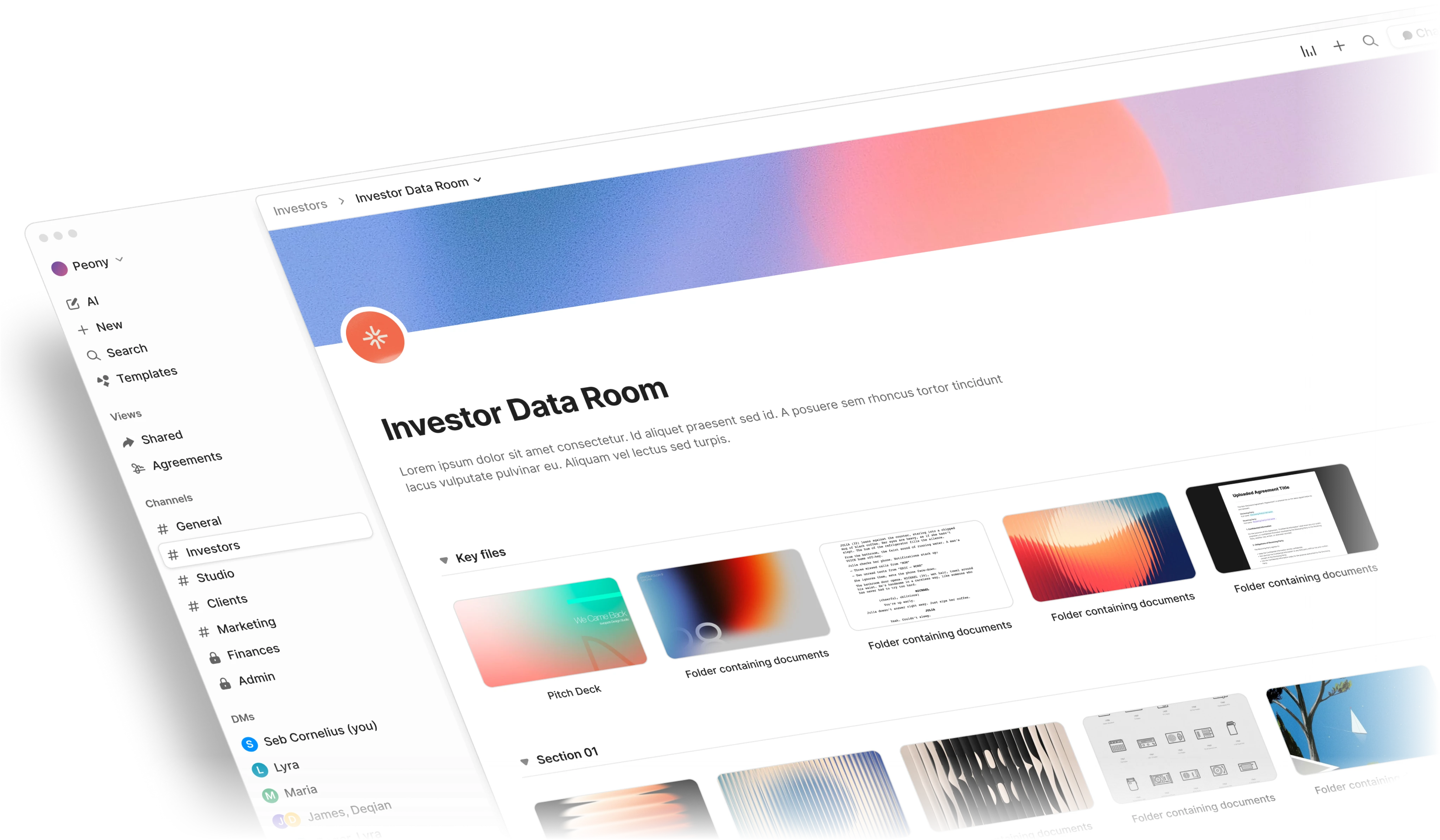 Peony Logo - Office & Productivity Tool