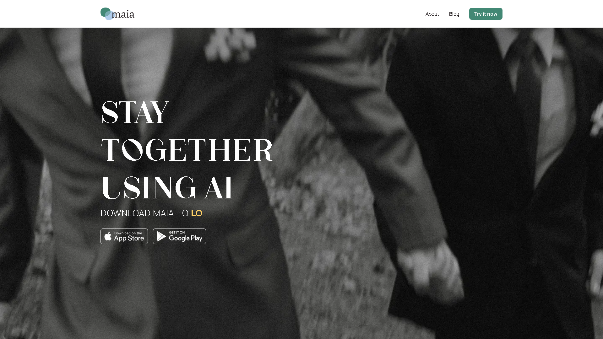 Maia Interface Screenshot - Health & Wellness Tool