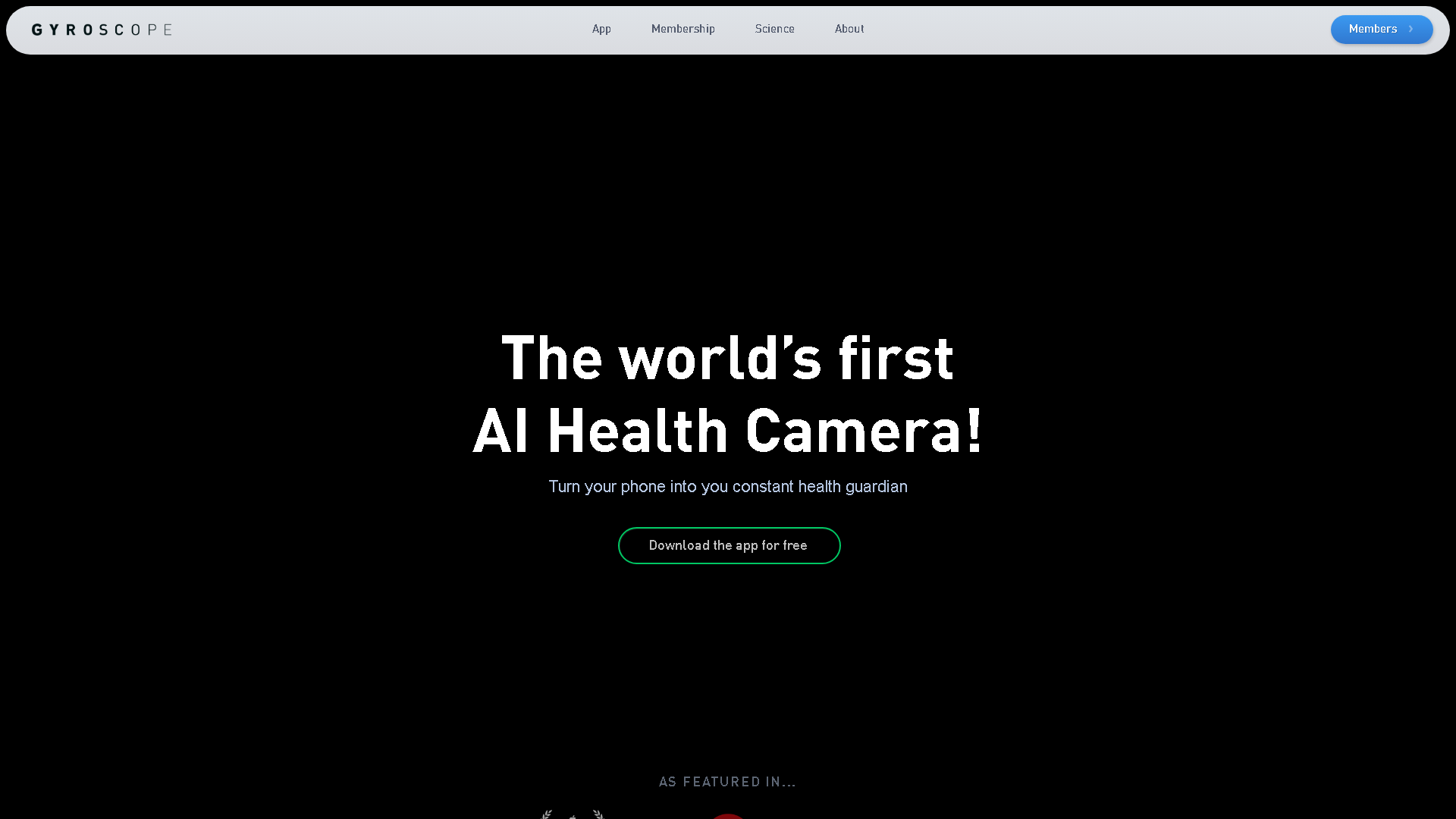 Gyroscope Interface Screenshot - Daily Life Tool