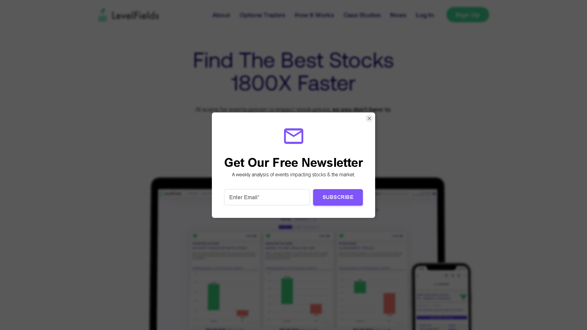 LevelFields Interface Screenshot - Legal & Finance Tool