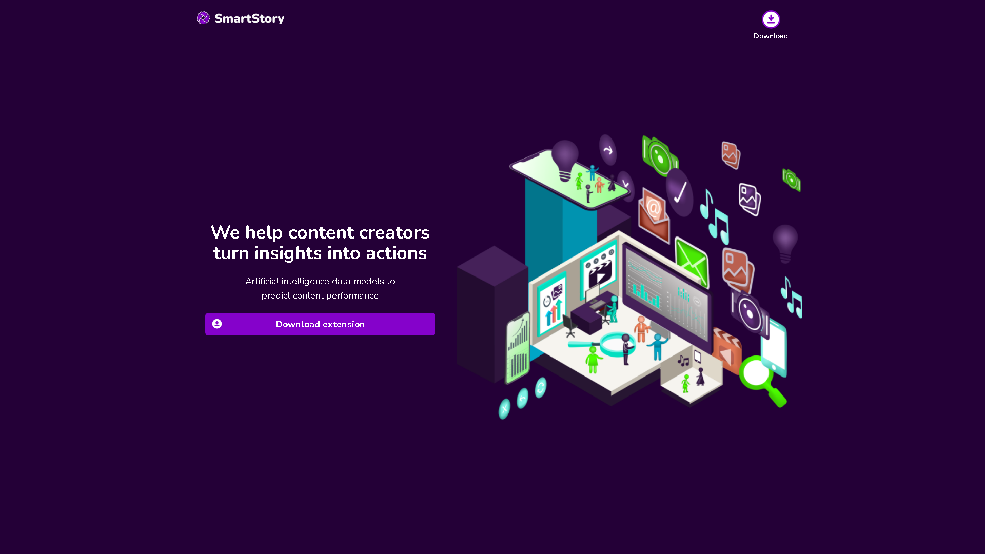 Smart Story AI Interface Screenshot - Writing & Content Tool