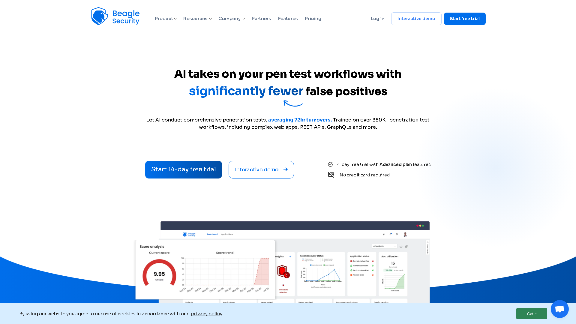 Beagle Security Interface Screenshot - AI Detection & Anti-Detection Tool