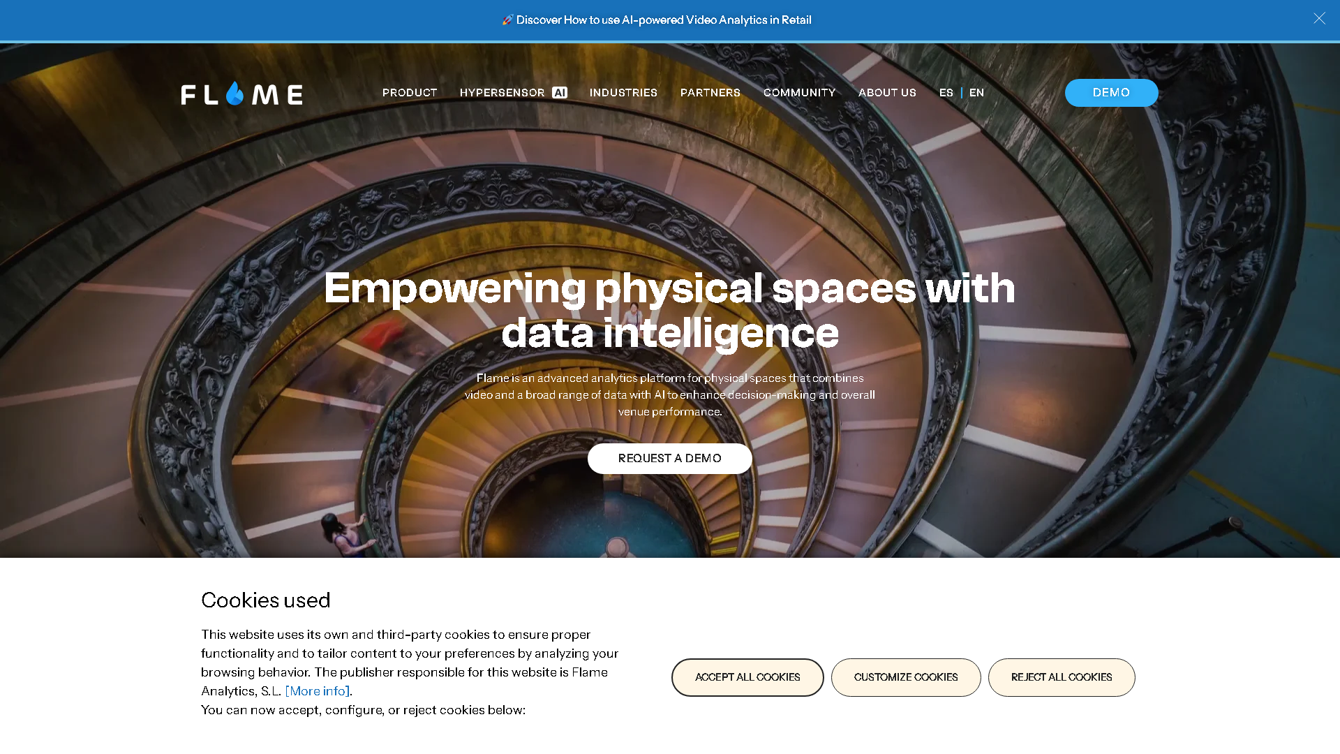 Flame Analytics Interface Screenshot - Marketing & SEO Tool