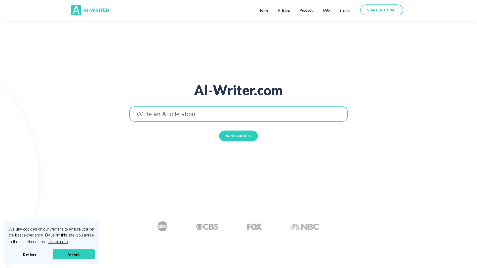 AI-Writer.com Interface Screenshot - Writing & Editing Tool