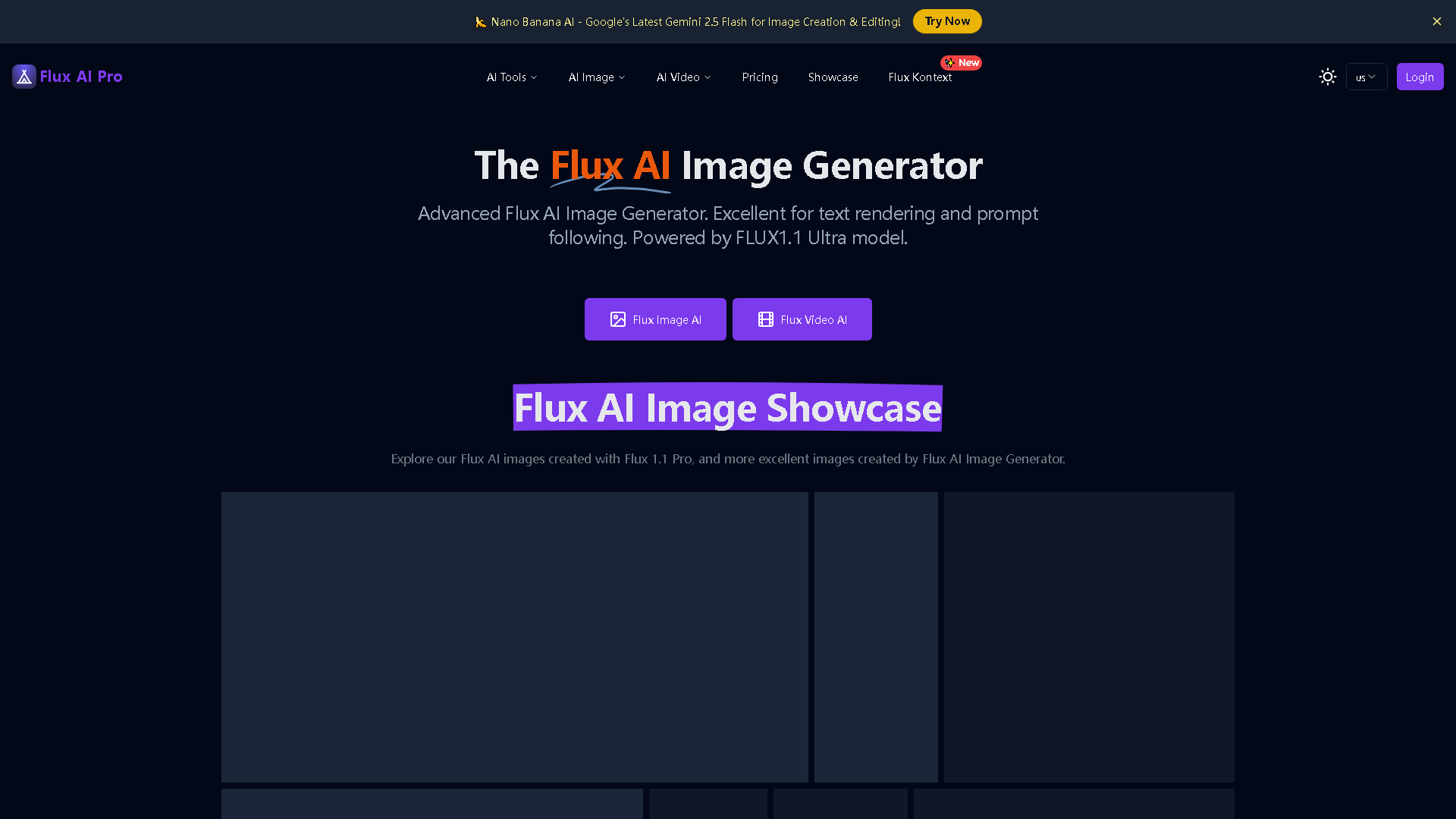Flux AI Pro Interface Screenshot - Image & Design Tool