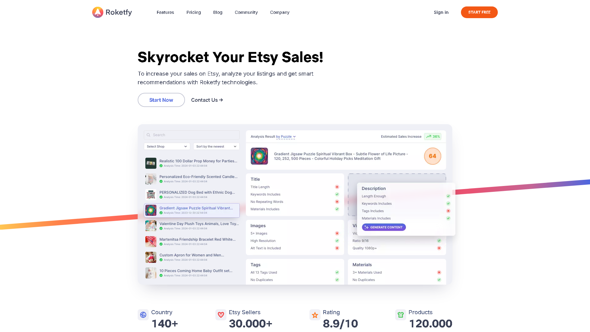Roketfy Interface Screenshot - Writing & Editing Tool