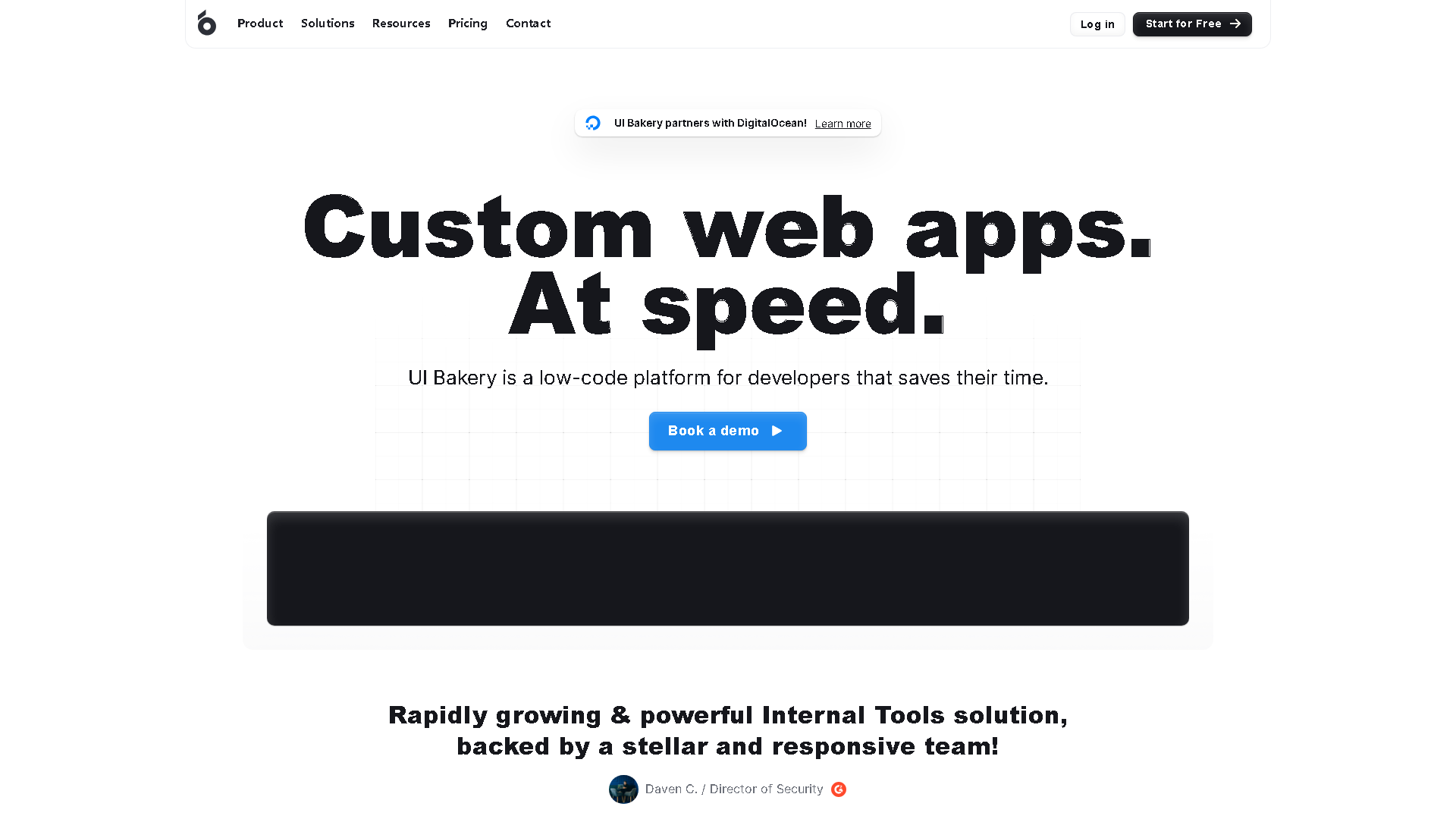 UI Bakery Interface Screenshot - Art & Creative Design Tool