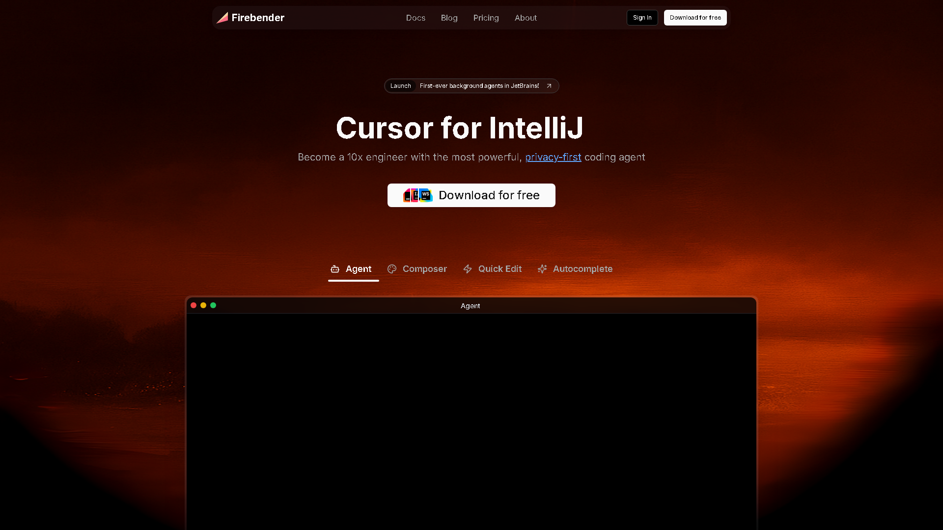 Firebender Interface Screenshot - Marketing & SEO Tool