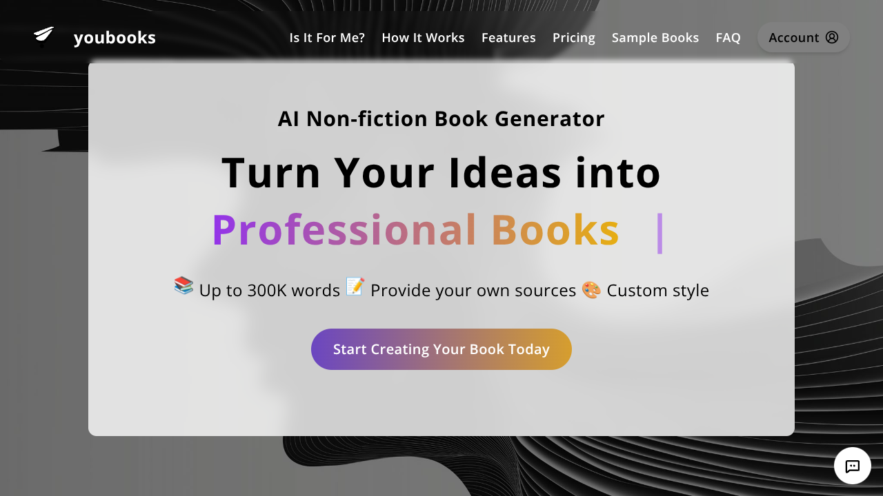 Youbooks Interface Screenshot - Writing & Editing Tool