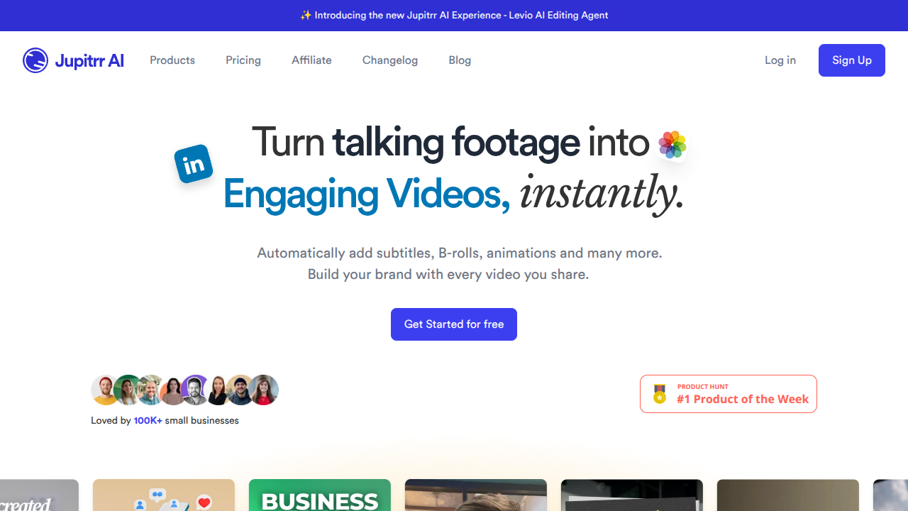 Jupitrr AI Interface Screenshot - Writing & Editing Tool