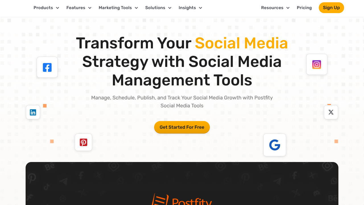 Postfity Interface Screenshot - Writing & Editing Tool