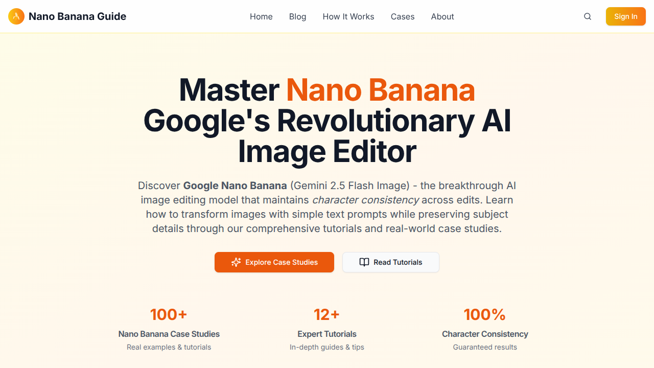 nano banana guide Interface Screenshot - Image Generation & Editing Tool