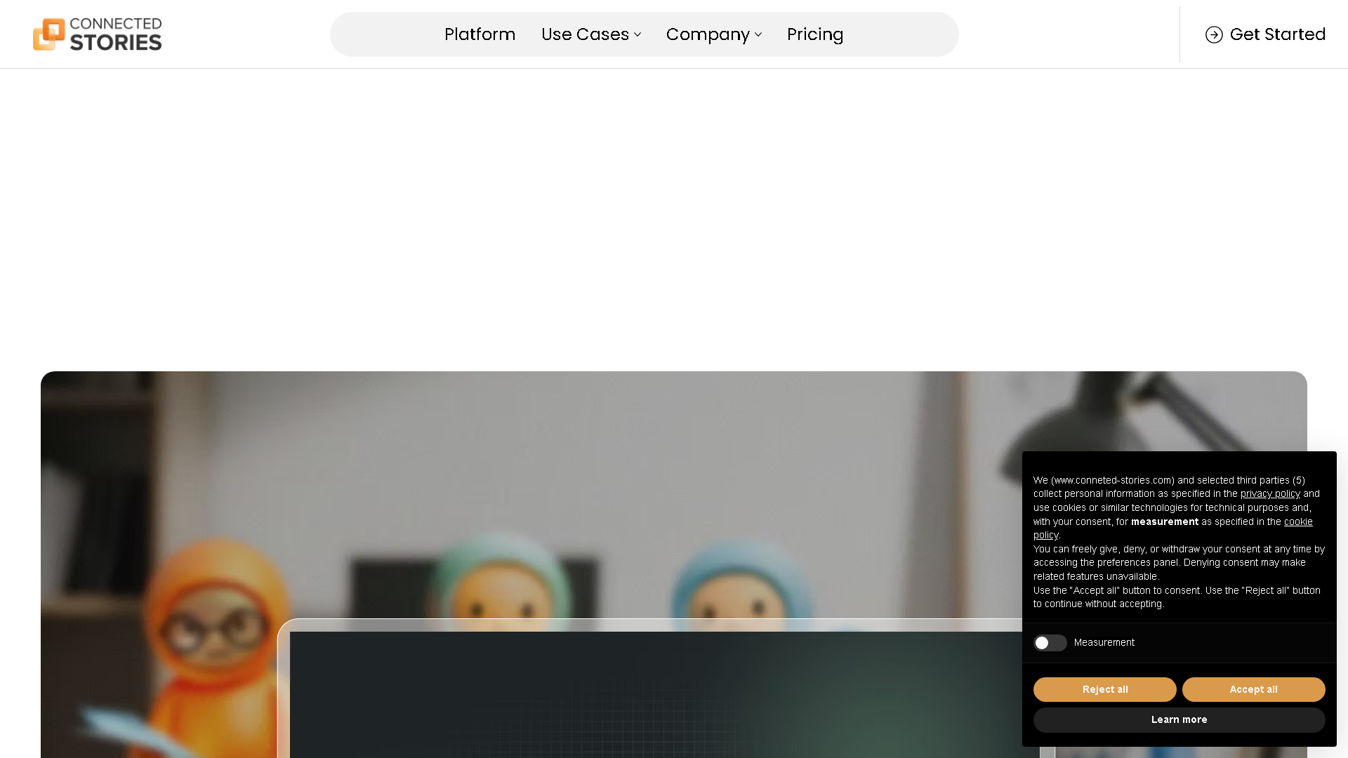 Connected-Stories Interface Screenshot - Writing & Editing Tool