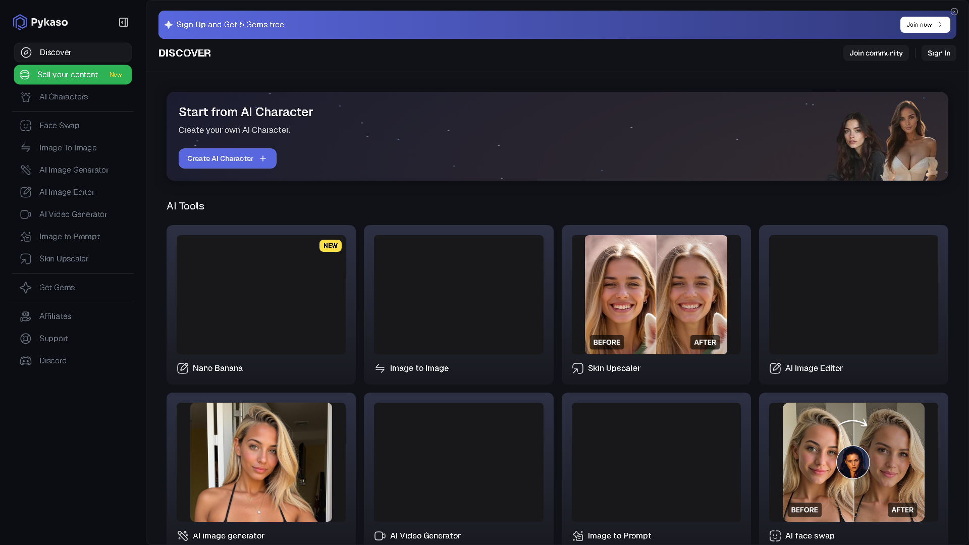 Ultraswap AI Interface Screenshot - Social Media Tool