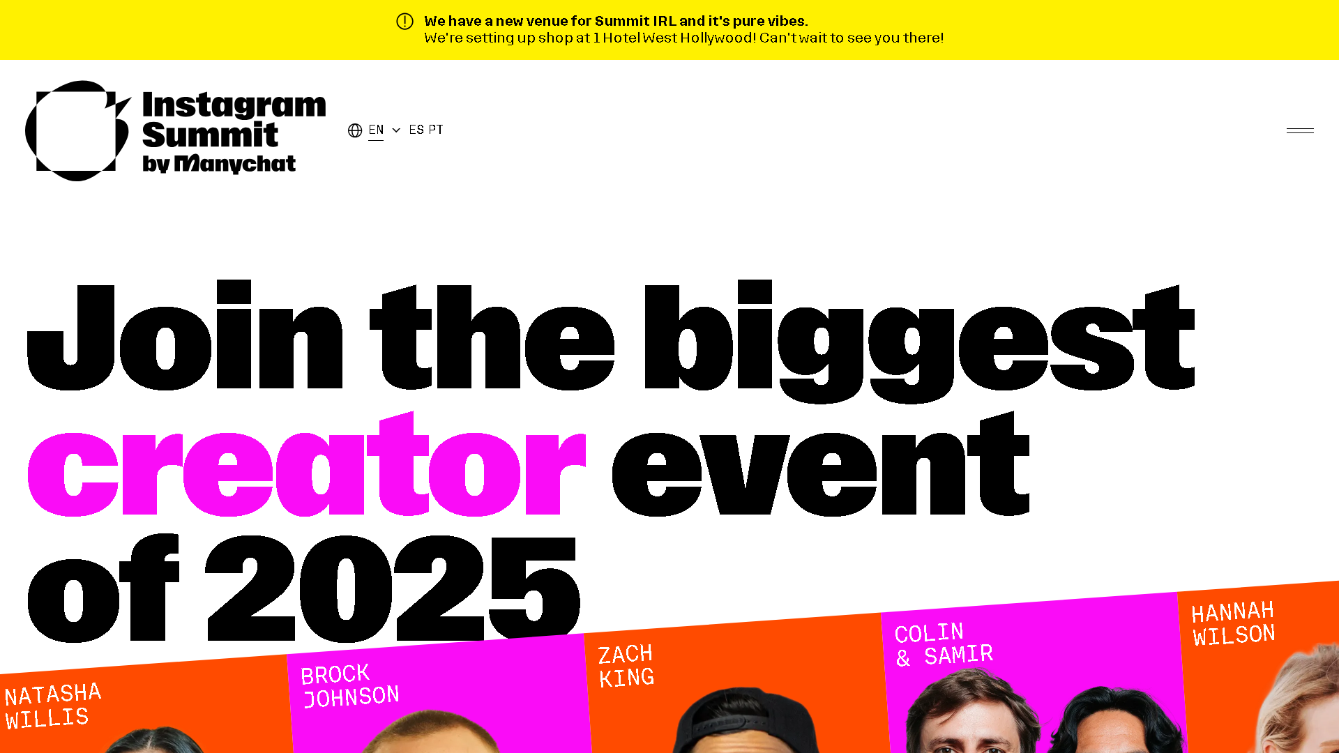 Instagram Summit 2023 Interface Screenshot - Social Media Tool