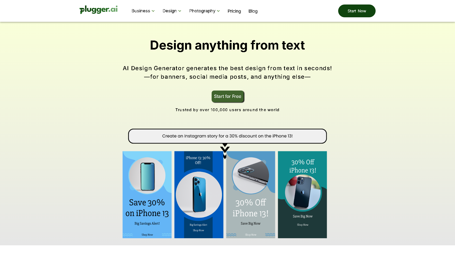 Plugger - AI Design Generator Interface Screenshot - Image & Design Tool