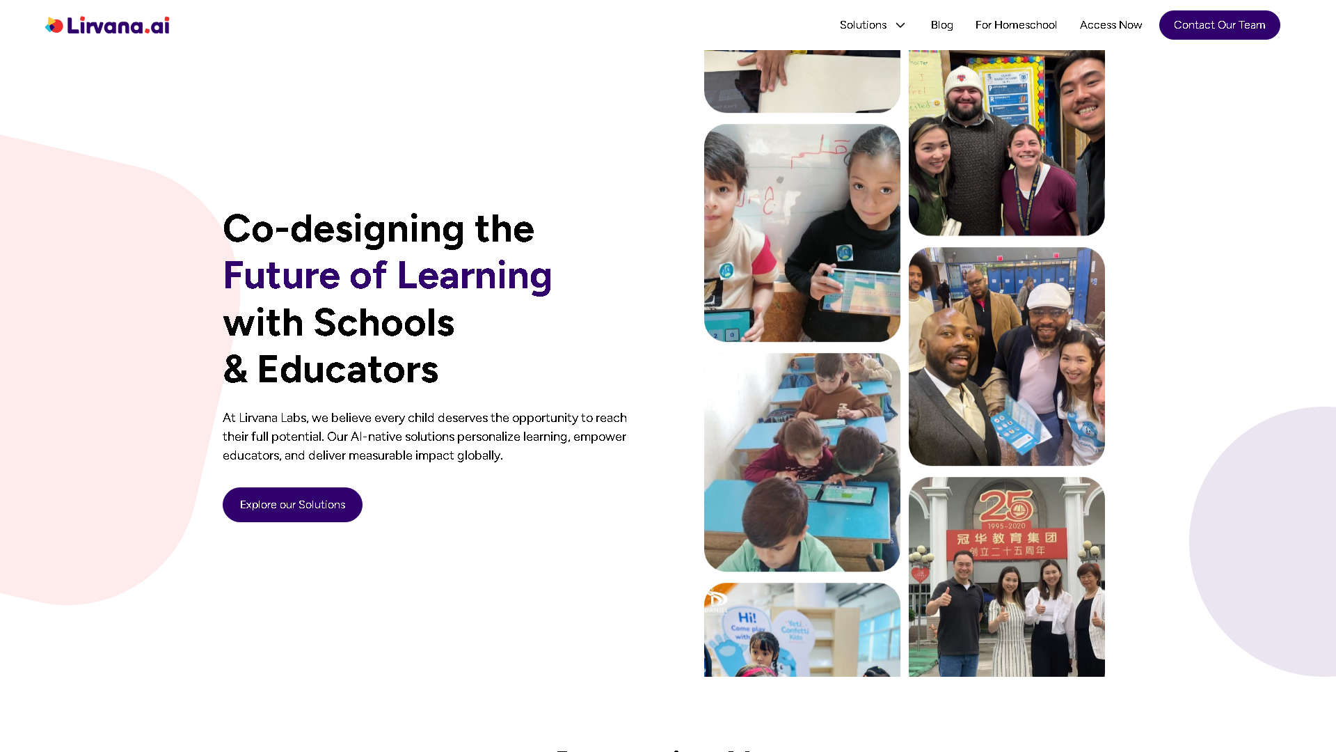 Yeti Confetti Kids Interface Screenshot - Education & Learning Tool
