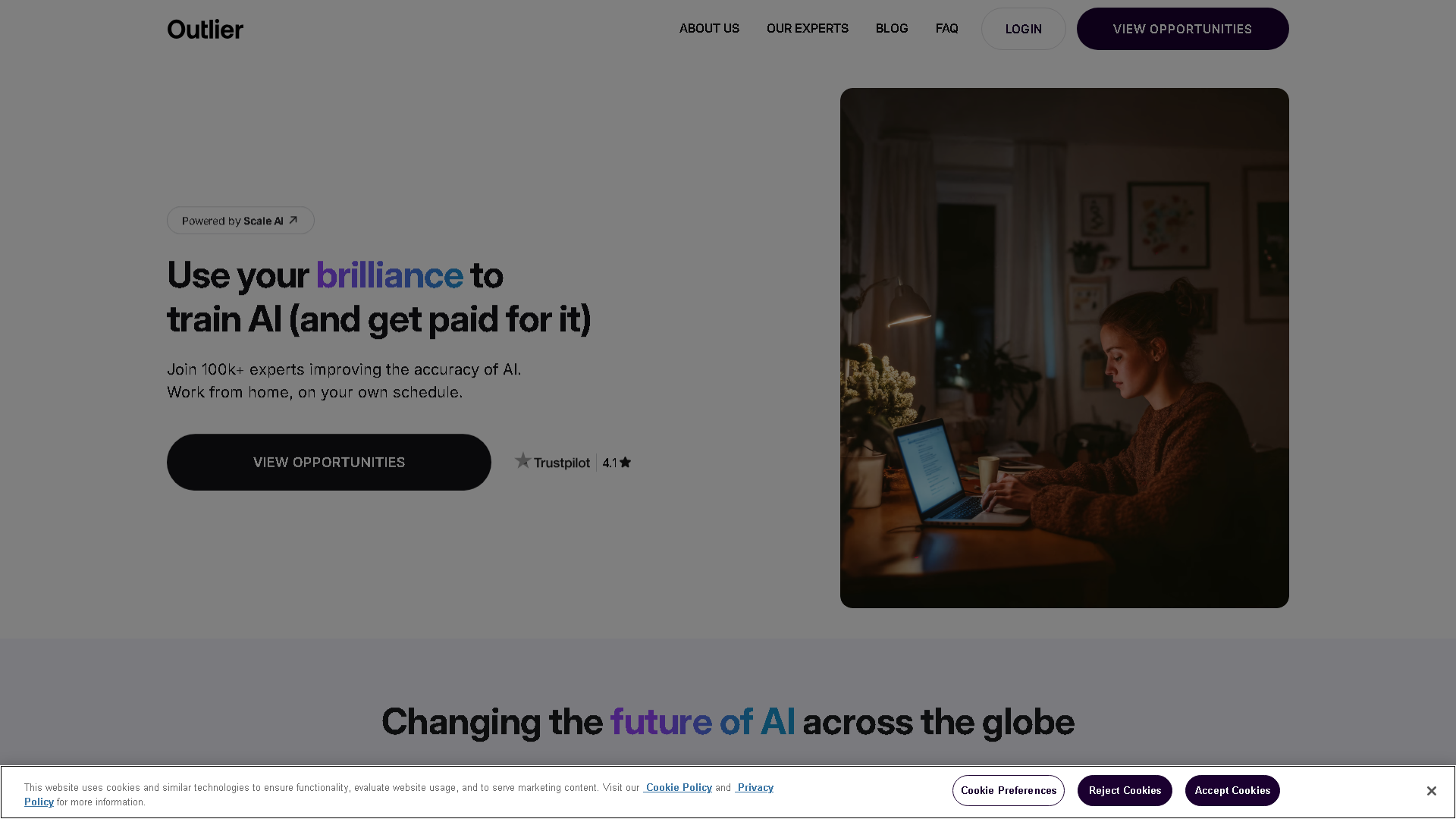 Outlier AI Interface Screenshot - Coding & Development Tool