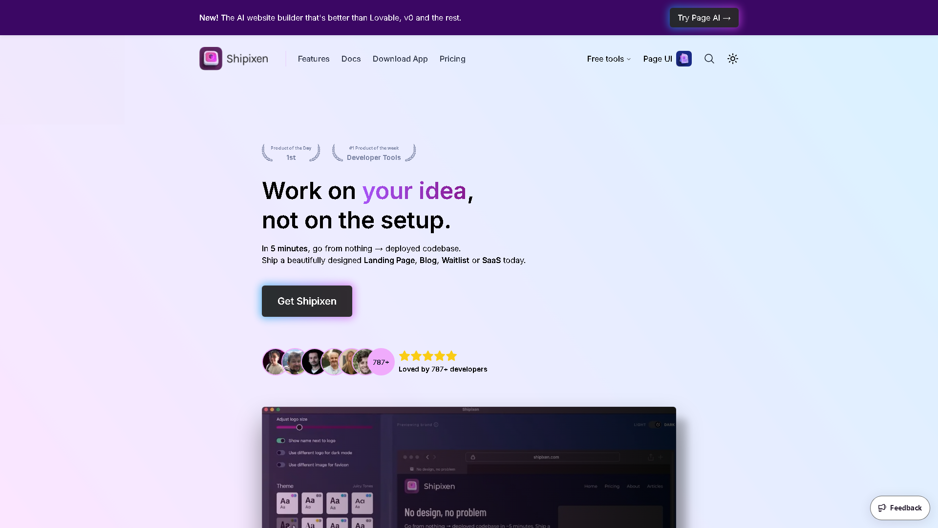 Shipixen Interface Screenshot - Writing & Editing Tool