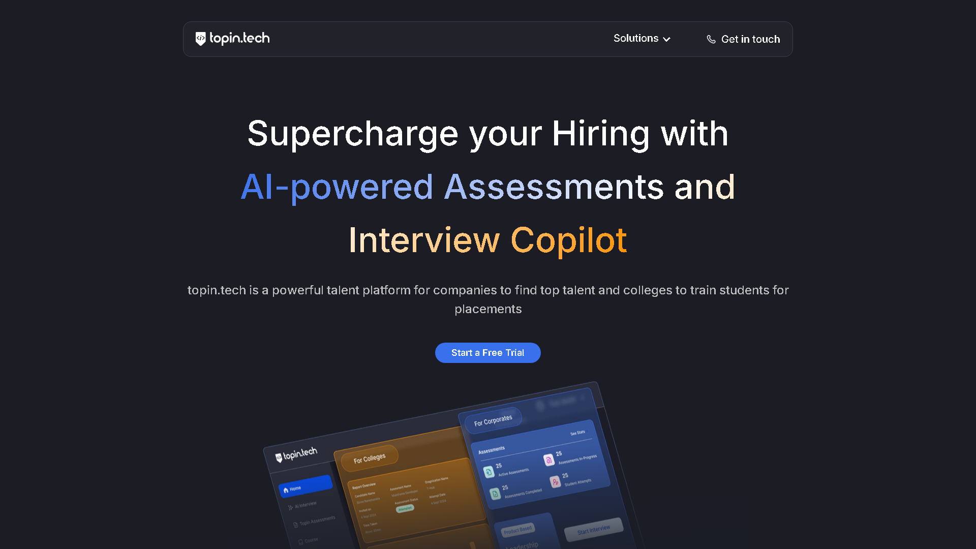 topin.tech Interface Screenshot - Coding & Development Tool