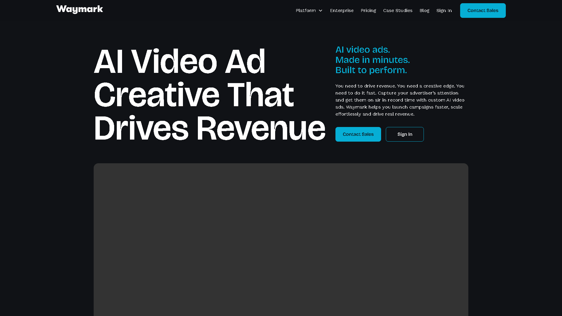 Waymark Interface Screenshot - Video & Animation Tool