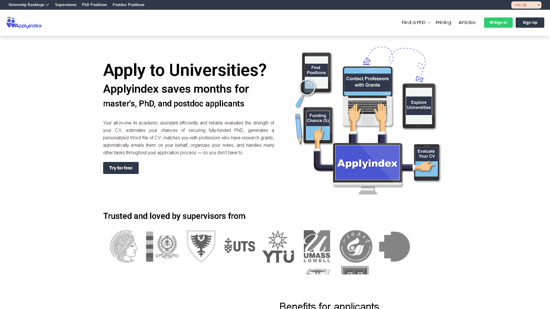 Applyindex Interface Screenshot - Office & Productivity Tool