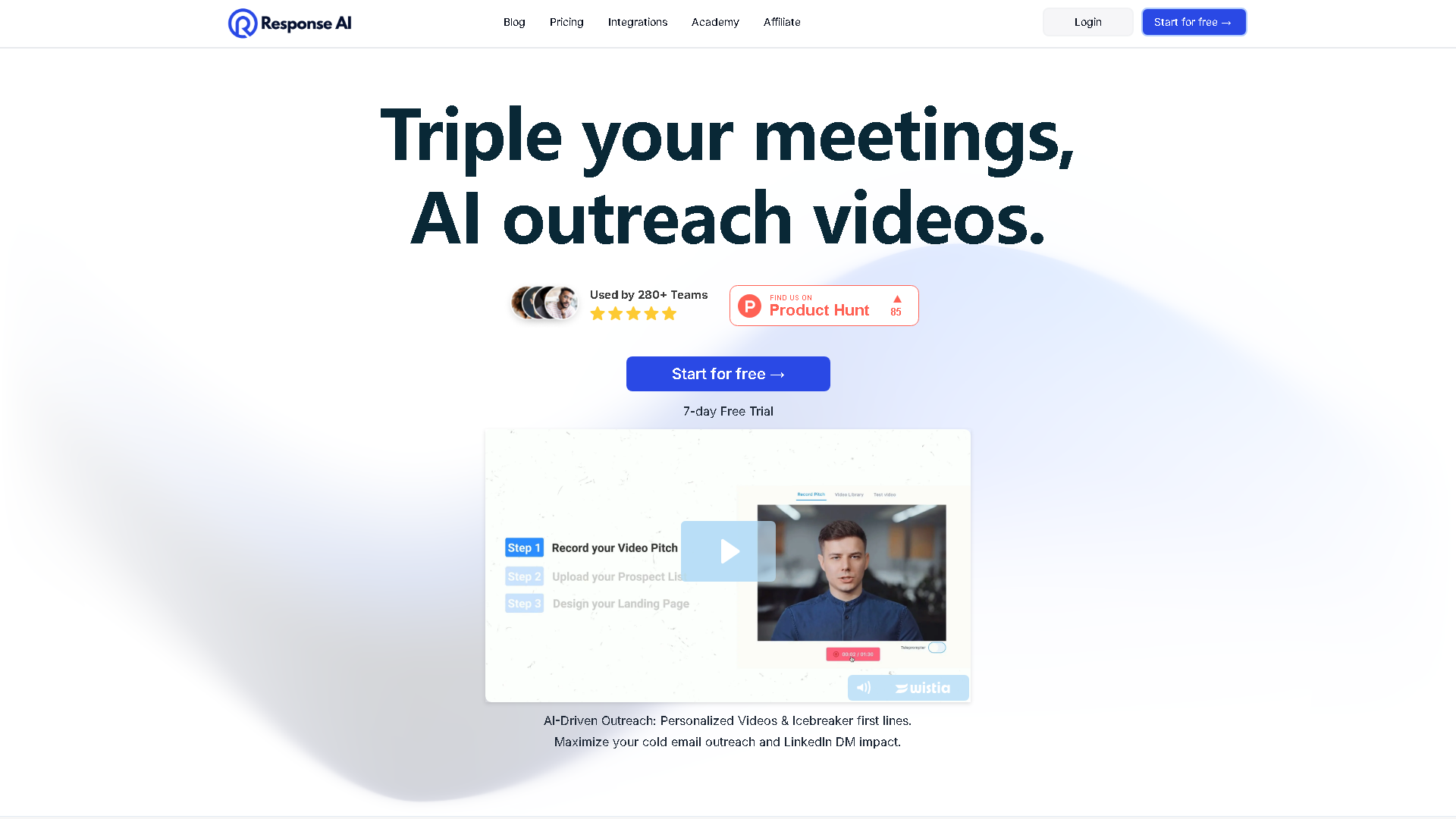 Response AI Interface Screenshot - Marketing & SEO Tool