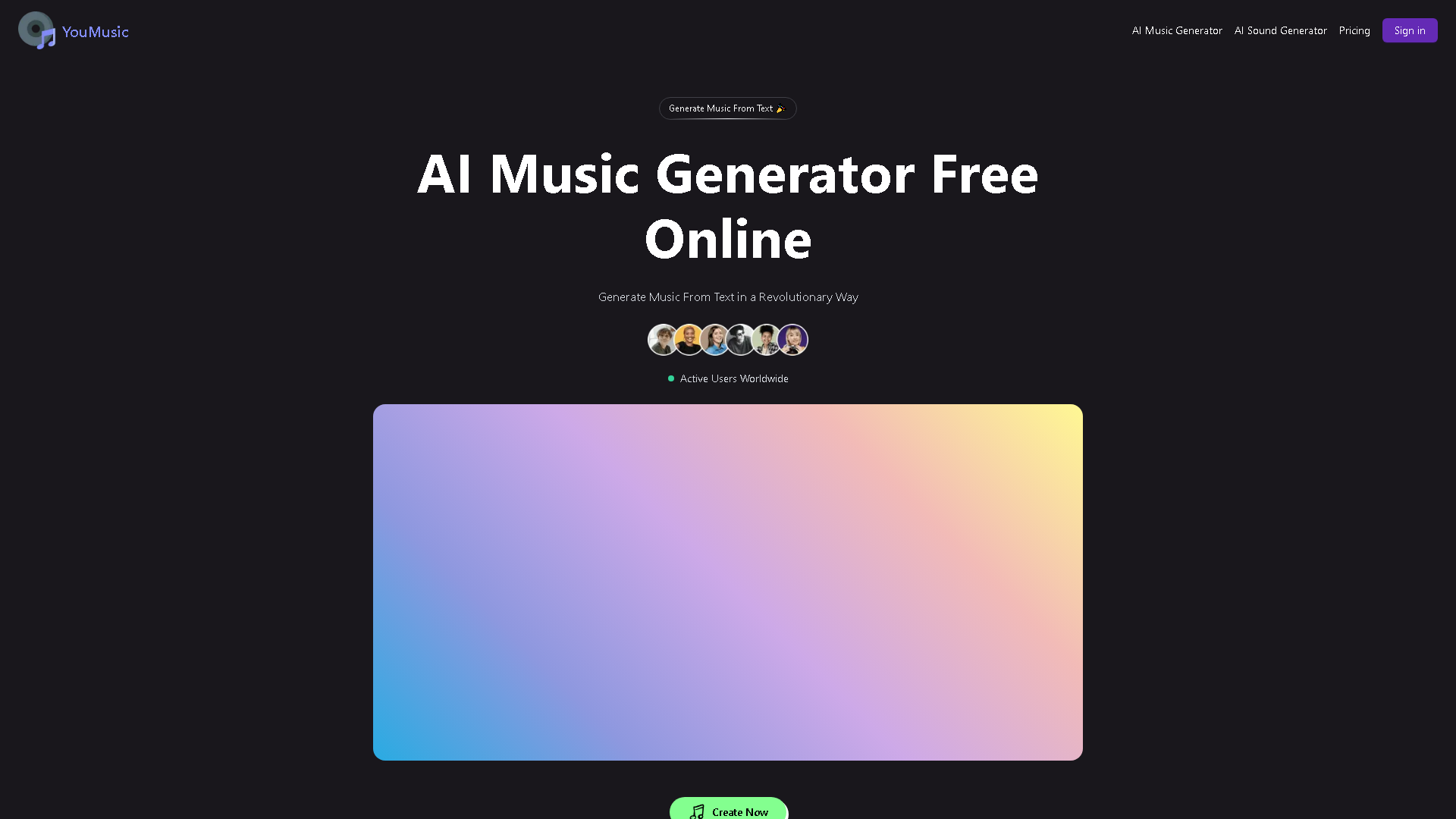 YouMusic.AI Interface Screenshot - Audio & Voice Tool