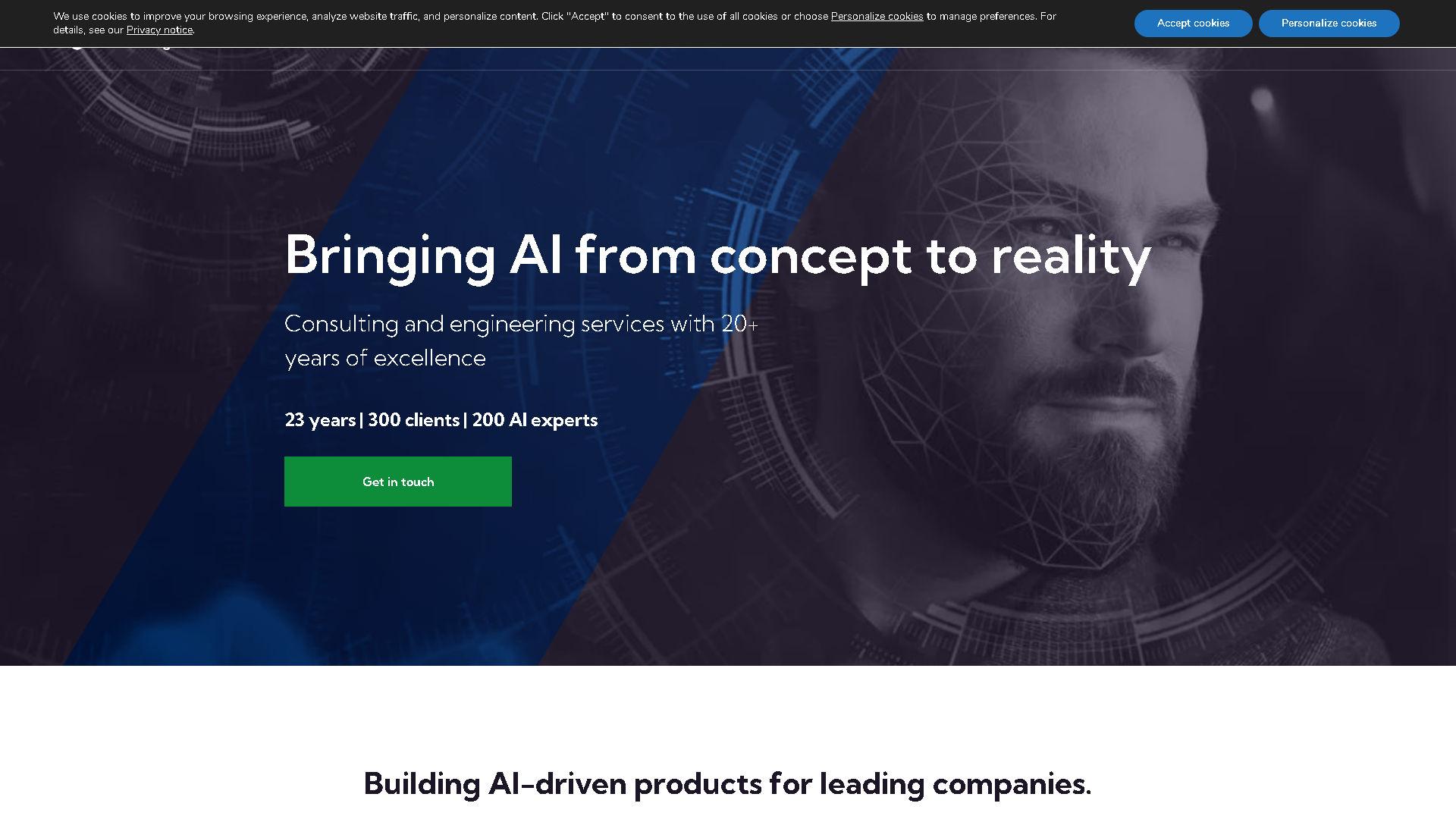 Visage Technologies Interface Screenshot - Image Analysis Tool