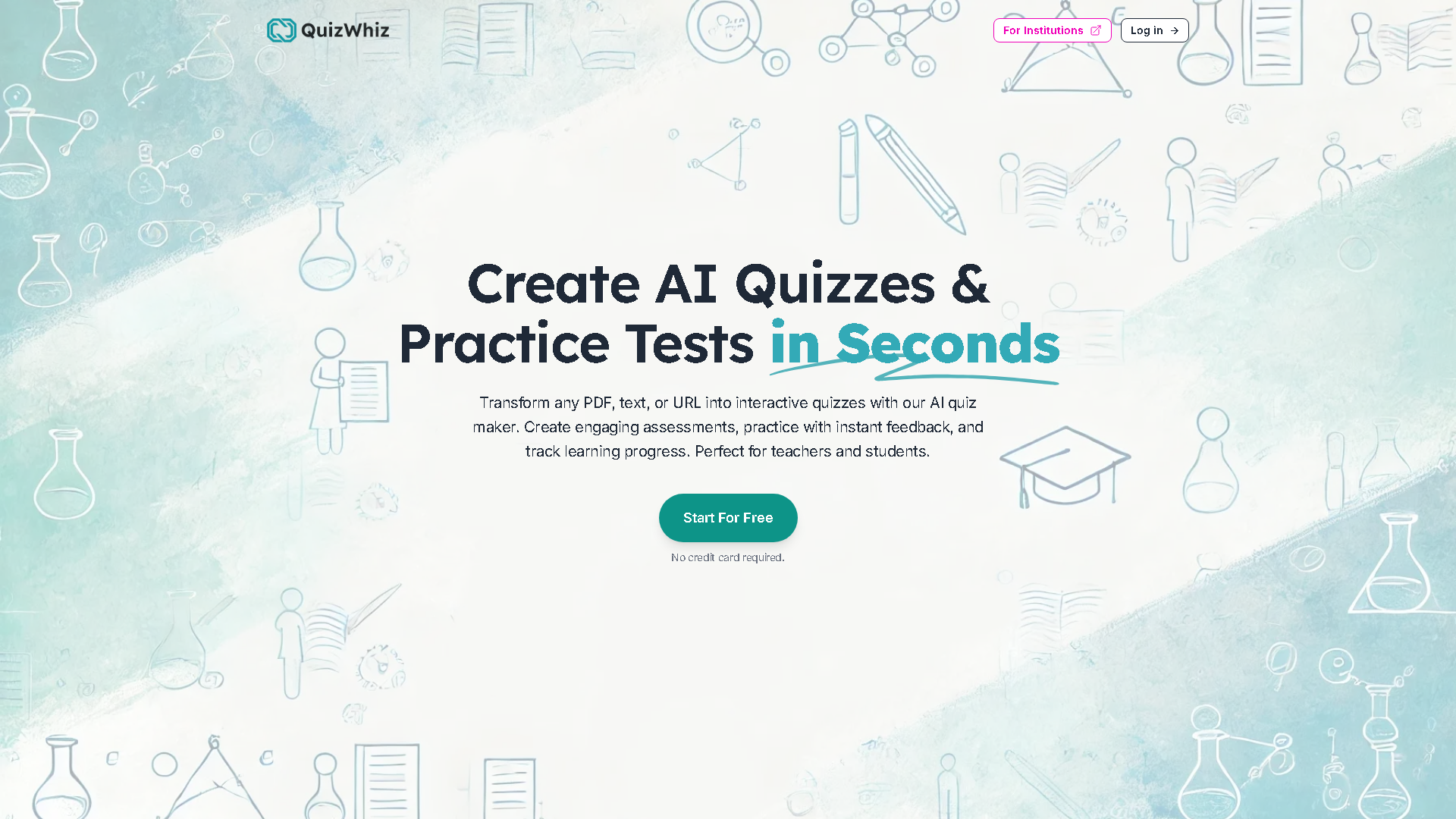 QuizWhiz Interface Screenshot - Education & Learning Tool