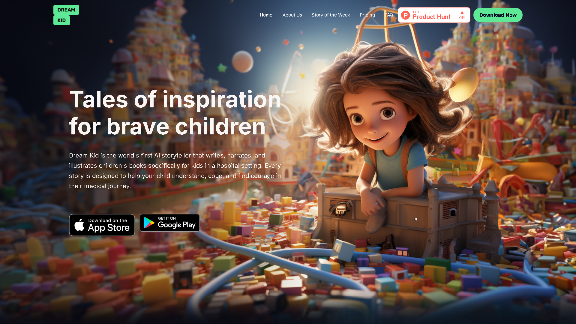 Dream Kid AI Interface Screenshot - Writing & Editing Tool