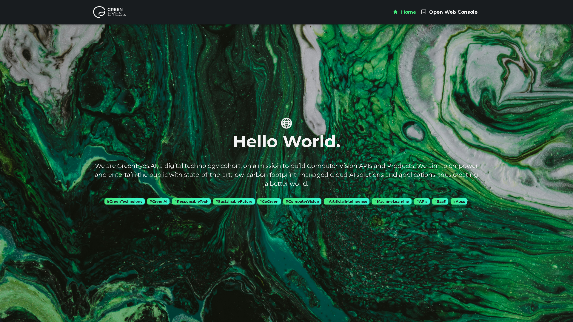 GreenEyes.AI Interface Screenshot - Image Analysis Tool