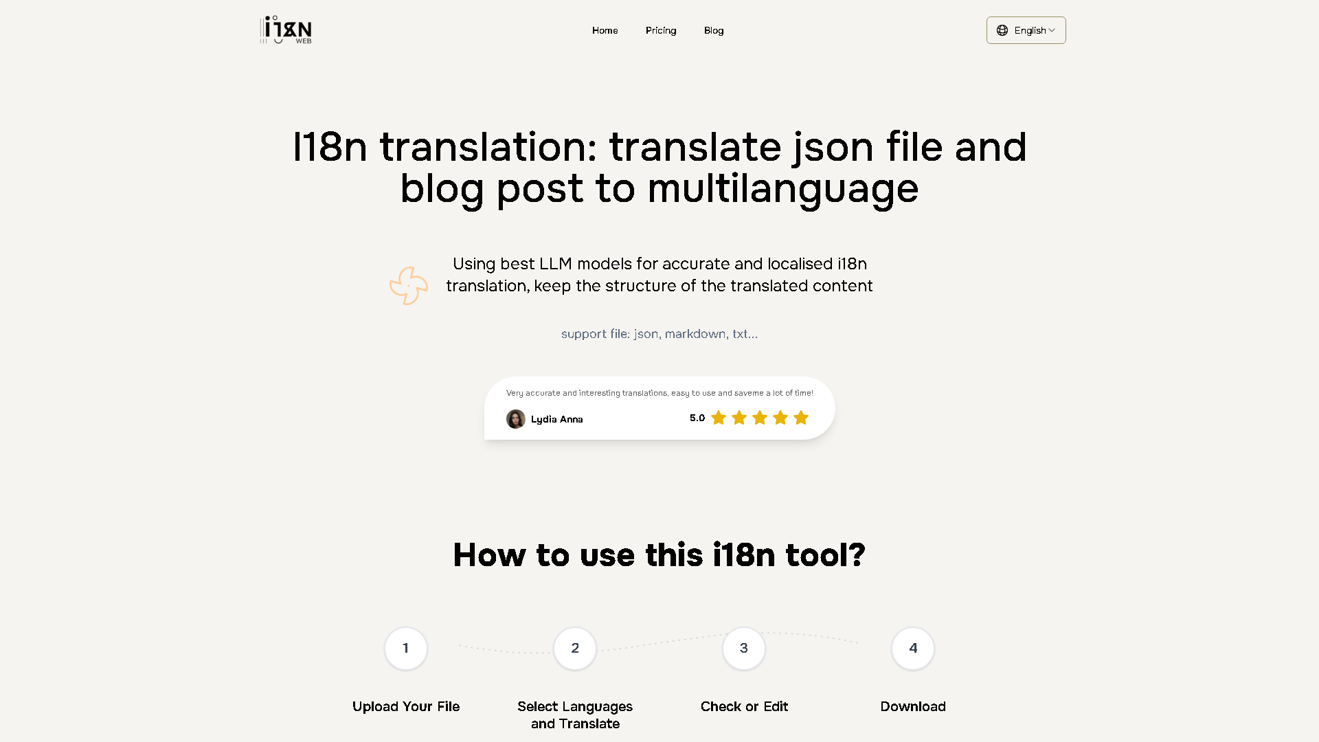 i18n Web Interface Screenshot - Office & Productivity Tool