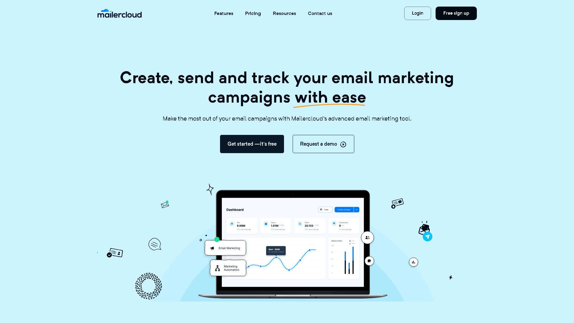 Mailercloud Interface Screenshot - Marketing & Advertising Tool