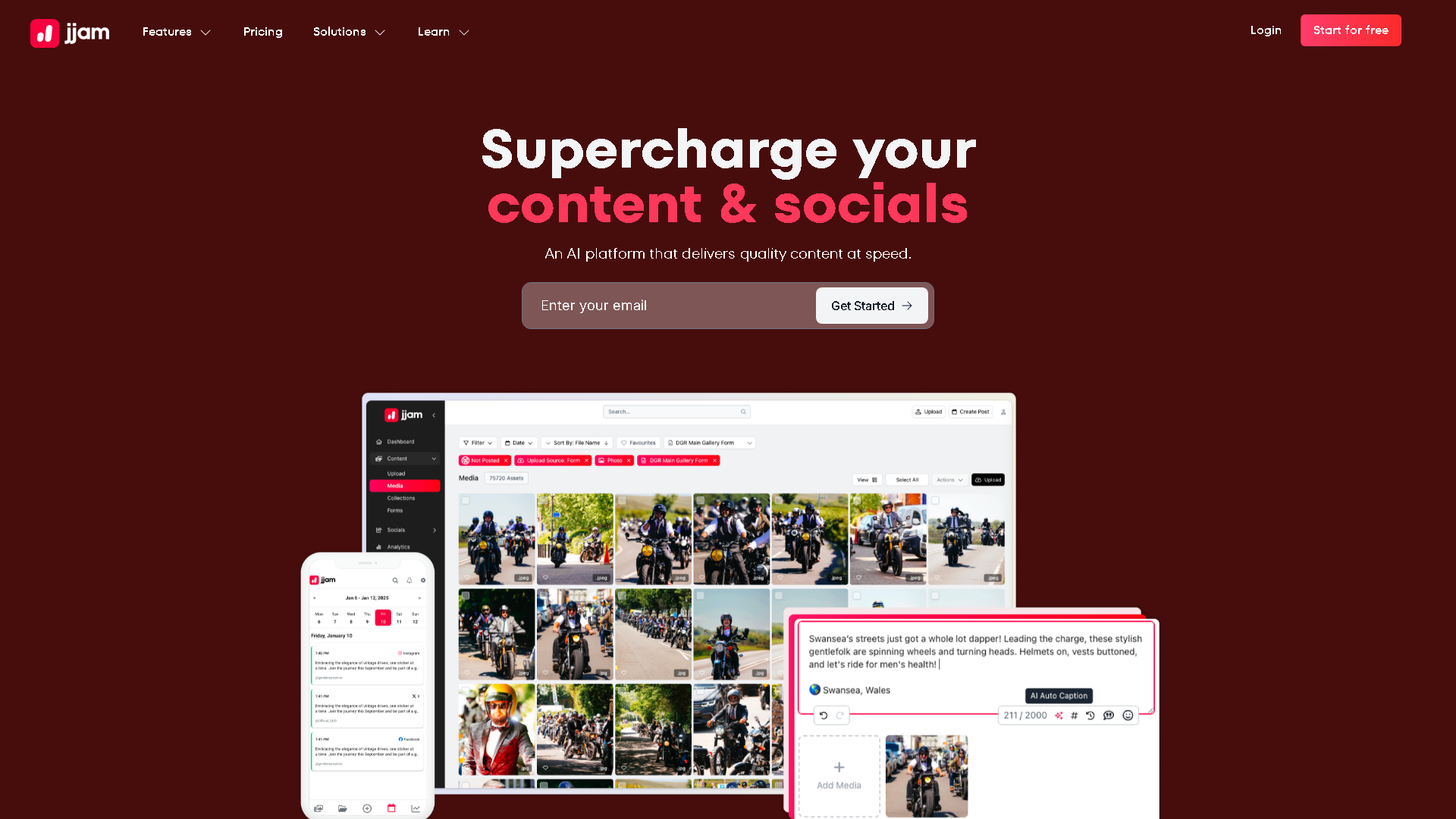 Jjam Interface Screenshot - Writing & Editing Tool