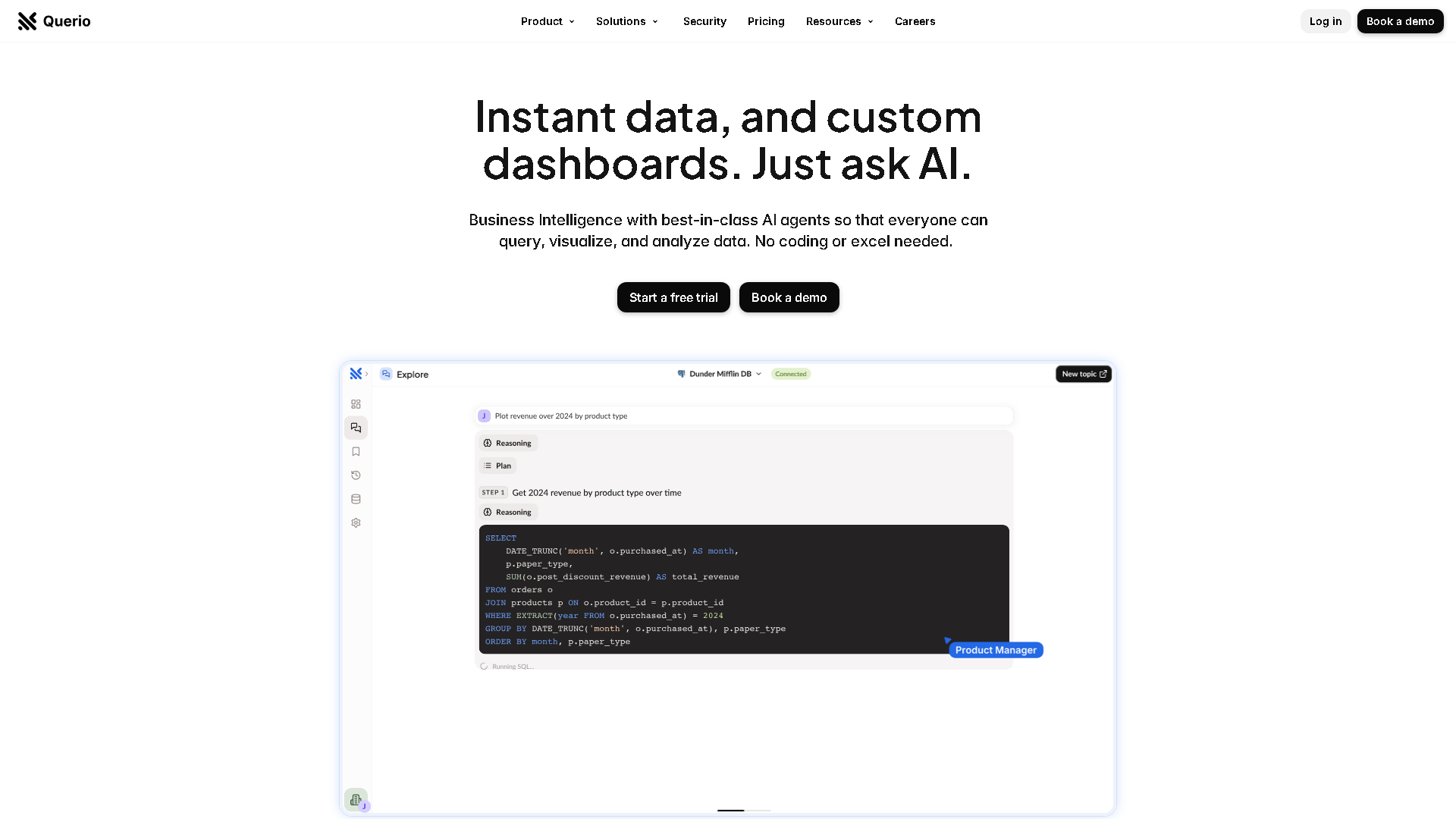Querio Interface Screenshot - Office & Productivity Tool