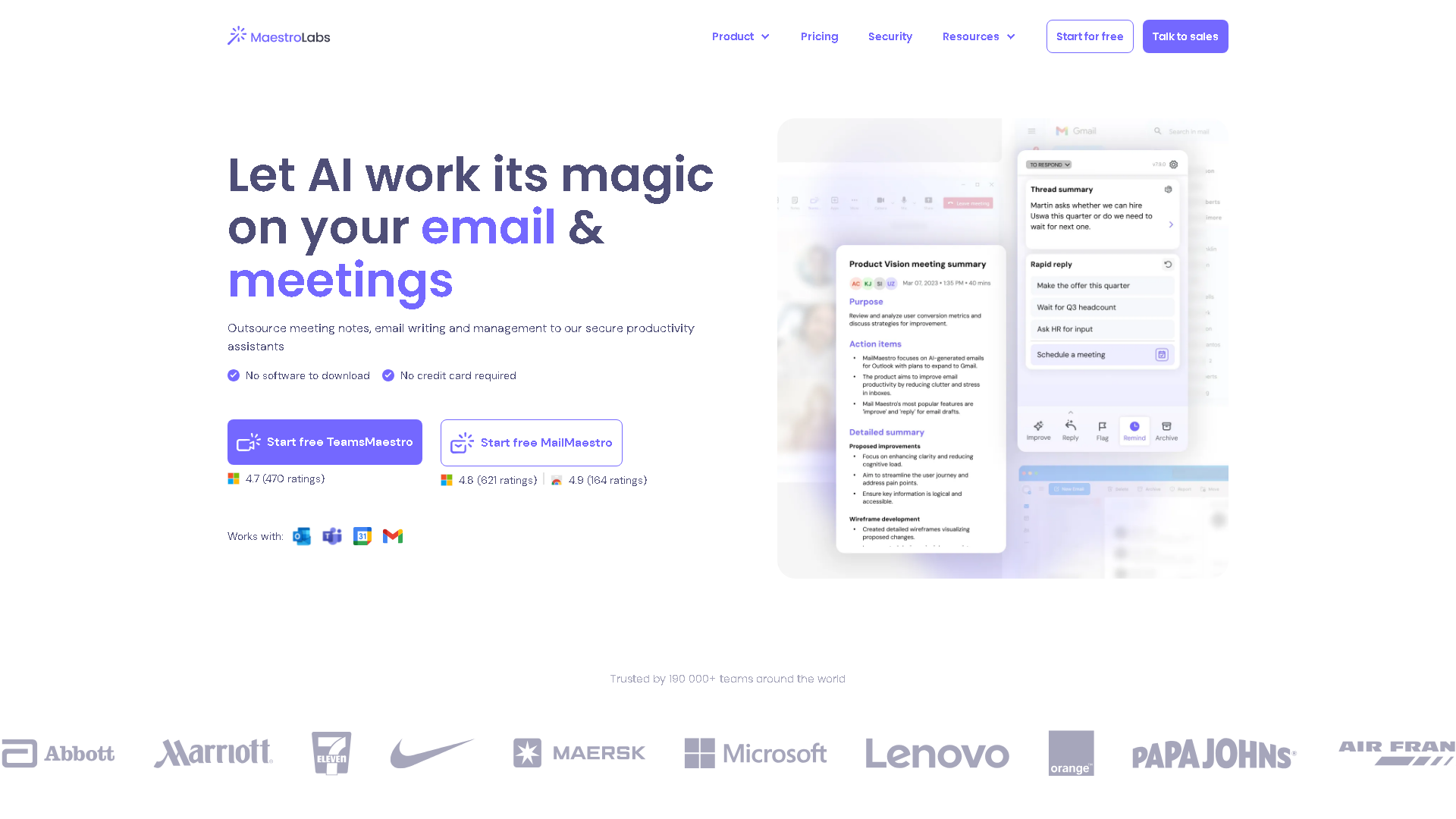 MailMaestro Interface Screenshot - Writing & Editing Tool