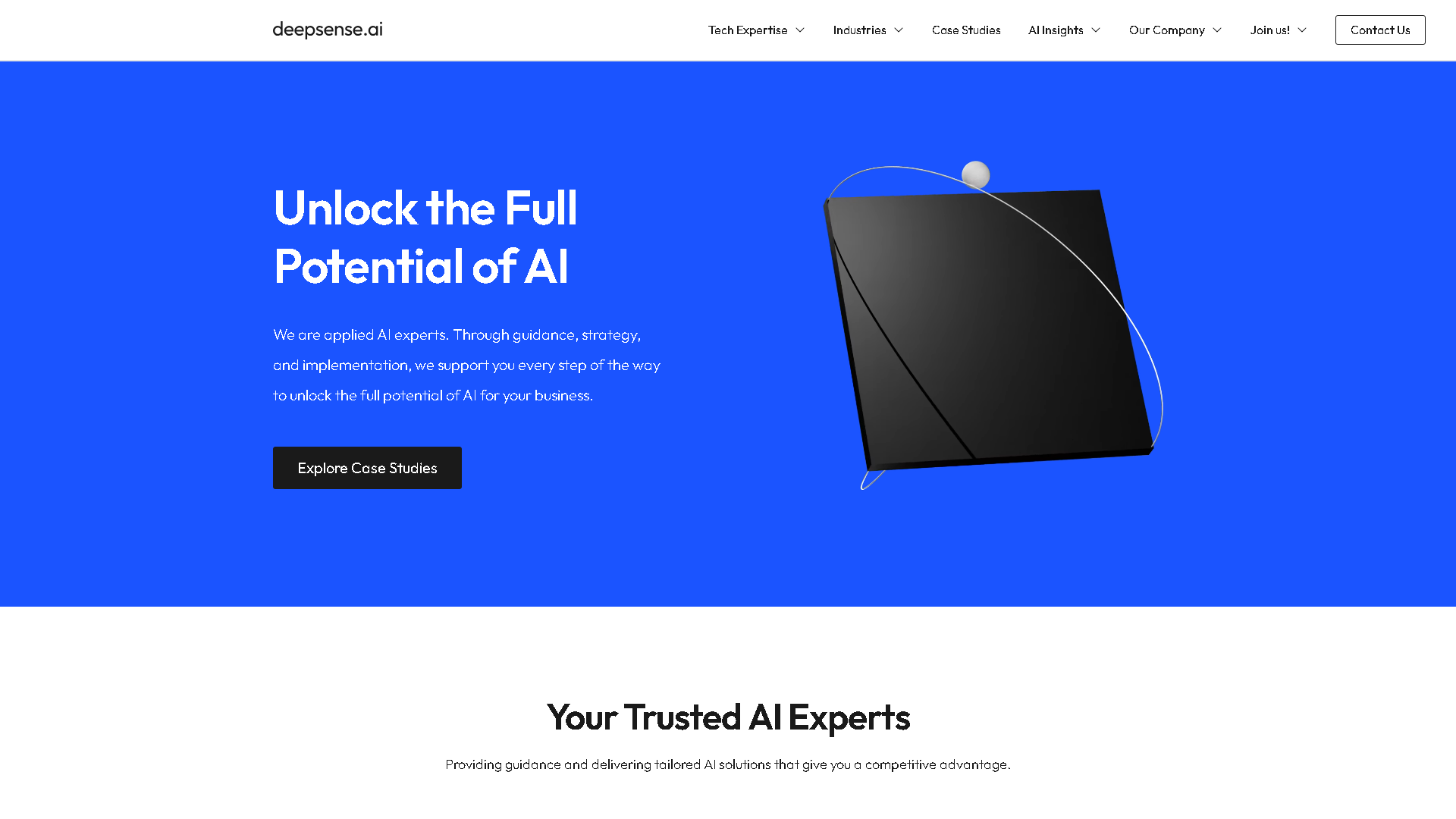 deepsense.ai Interface Screenshot - Business Research Tool