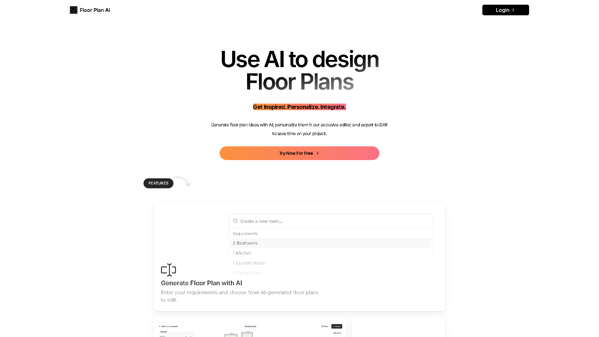 Floorplan AI Interface Screenshot - Interior & Architectural Design Tool